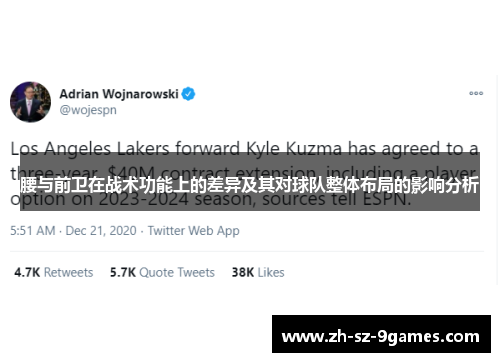 腰与前卫在战术功能上的差异及其对球队整体布局的影响分析